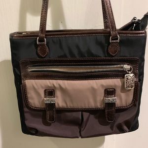 Brighton Nylon/Leather Crossbody